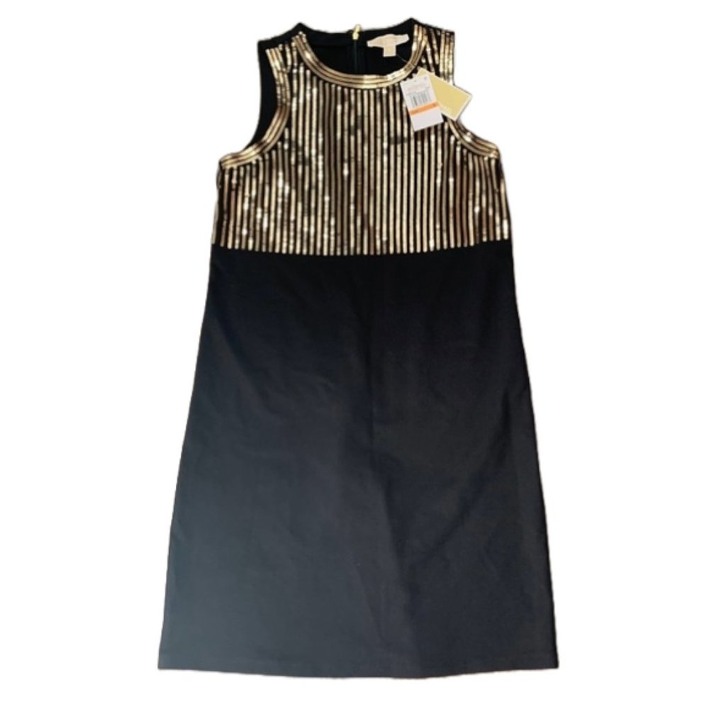 Michael Kors NEW Sequin Sheath Black Dress